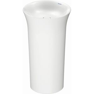 Duravit White Tulip vasque 2703500070 avec ouverture pour raccordement au sol, sur pied, d = 500mm, sans trou pour robinetterie, blanc - Publicité