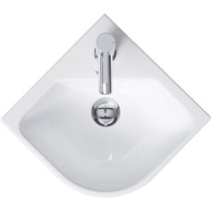 Duravit - me by Starck - Lavabo d'angle 435x380mm avec WonderGliss - Blanc - Publicité Duravit - me by Starck - Lavabo d'angle 435x380mm avec WonderGliss - Blanc - Publicité