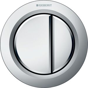 Geberit WC control Typ 01 116050461 pneumatique, double chasse, pour Meuble salle de bain , plastique, chromé mat - Publicité Geberit WC control Typ 01 116050461 pneumatique, double chasse, pour Meuble salle de bain , plastique, chromé mat - Publicité