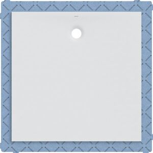Geberit Olona Carré Plateau de Douche - Sans Barrières, Antidérapant, 120x120 cm - Publicité Geberit Olona Carré Plateau de Douche - Sans Barrières, Antidérapant, 120x120 cm - Publicité