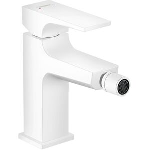 Metropol hansgrohe Bidet monocommande 32520700 saillie 129 mm, garniture de vidage push-open, blanc mat - Publicité