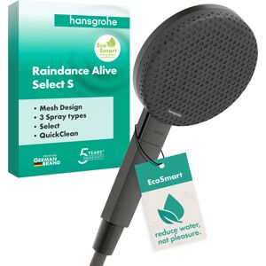 Douchette à main Hansgrohe 24511340, économie d'eau, pommeau de douche 125 mm, 3 jets, chrome noir brossé - Publicité Douchette à main Hansgrohe 24511340, économie d'eau, pommeau de douche 125 mm, 3 jets, chrome noir brossé - Publicité