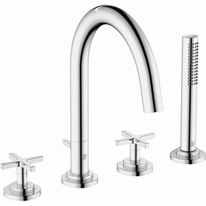Kludi Nova Fonte - Mitigeur baignoire et douche 4 trous - Chrome - Publicité Kludi Nova Fonte - Mitigeur baignoire et douche 4 trous - Chrome - Publicité