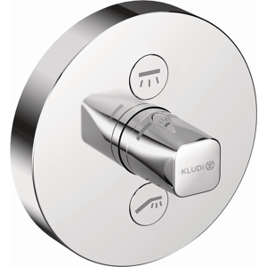 Kludi Push 387120538 Raccord encastré, rond, chromé - Publicité Kludi Push 387120538 Raccord encastré, rond, chromé - Publicité