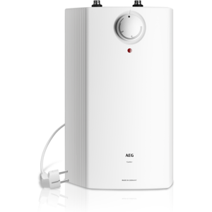 Eltron Petit ballon de stockage AEG HUZ 5 Comfort 222164, installation sous plan, ouvert, 230 V, 5 l, 2 kW, blanc - Publicité Eltron Petit ballon de stockage AEG HUZ 5 Comfort 222164, installation sous plan, ouvert, 230 V, 5 l, 2 kW, blanc - Publicité