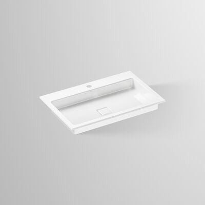 Alape GMBH - Lavabo rectangulaire - 700mm de large - Blanc - Publicité Alape GMBH - Lavabo rectangulaire - 700mm de large - Blanc - Publicité