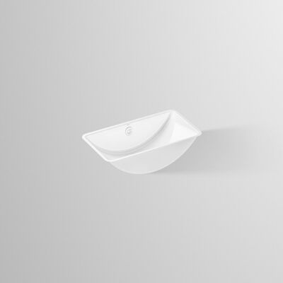 Alape UB.R585 - Lavabo encastré rectangulaire - Blanc - Publicité Alape UB.R585 - Lavabo encastré rectangulaire - Blanc - Publicité