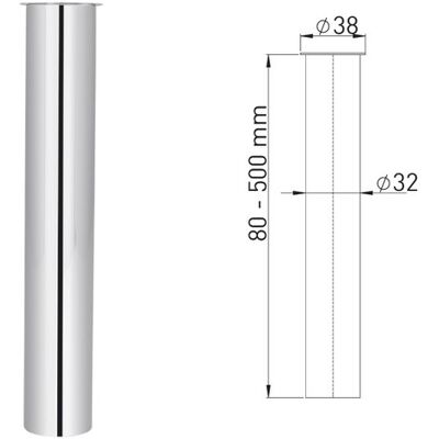 ASW Tube en Laiton - 32x250mm - Tuyau - Publicité ASW Tube en Laiton - 32x250mm - Tuyau - Publicité