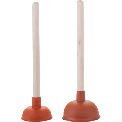 ASW Nettoyeur de drain - Coupe en caoutchouc 115 mm - Manche en bois 35 cm - Publicité ASW Nettoyeur de drain - Coupe en caoutchouc 115 mm - Manche en bois 35 cm - Publicité
