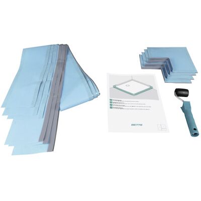 Kit d'étanchéité Bette B57-0080 - Imperméable, Sans silicone, 35mm de haut - Publicité Kit d'étanchéité Bette B57-0080 - Imperméable, Sans silicone, 35mm de haut - Publicité