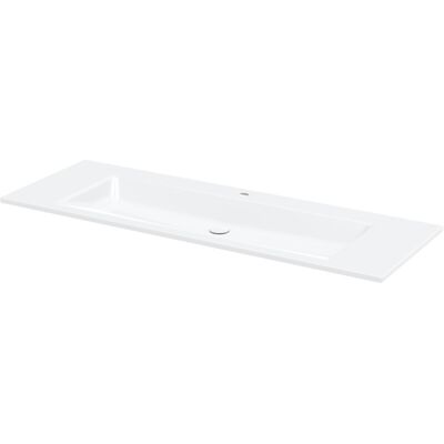 qua Lavabo encastré - 140x49,5cm - Blanc - Publicité qua Lavabo encastré - 140x49,5cm - Blanc - Publicité