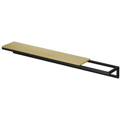 Bette BetteLux Shape porte-serviettes Q030-815 40 x 12 x 7 cm, noir mat, sans insert en bois véritable - Publicité Bette BetteLux Shape porte-serviettes Q030-815 40 x 12 x 7 cm, noir mat, sans insert en bois véritable - Publicité