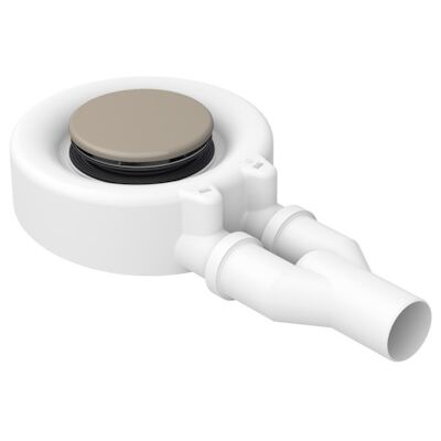 Raccord de vidange Bette Beige pour receveur de douche - Drain latéral, 60mm hauteur - Publicité Raccord de vidange Bette Beige pour receveur de douche - Drain latéral, 60mm hauteur - Publicité