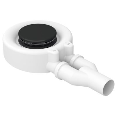 Garniture de vidange pour receveur de douche noir Bette - Sortie latérale, 0,85 l/sec - Publicité Garniture de vidange pour receveur de douche noir Bette - Sortie latérale, 0,85 l/sec - Publicité