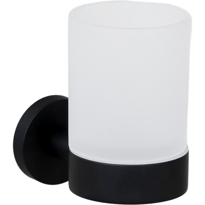 Bravat Varuna Support en Verre Noir Mat - Glass Holder - Publicité Bravat Varuna Support en Verre Noir Mat - Glass Holder - Publicité