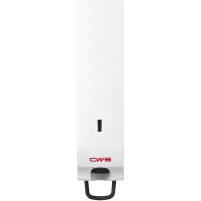Distributeur de savon CWS - Slim 0,5L - Sans gouttes, Verrouillable, Plastique - Publicité Distributeur de savon CWS - Slim 0,5L - Sans gouttes, Verrouillable, Plastique - Publicité