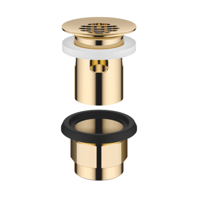 Dornbracht Modèle 10105970-09 Laiton Or 23kt Vanne d'Évier avec Trop-plein - Publicité Dornbracht Modèle 10105970-09 Laiton Or 23kt Vanne d'Évier avec Trop-plein - Publicité