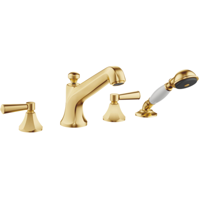 Dornbracht Madison Flair Mitigeur de bain à quatre trous - Laiton brossé - Publicité Dornbracht Madison Flair Mitigeur de bain à quatre trous - Laiton brossé - Publicité