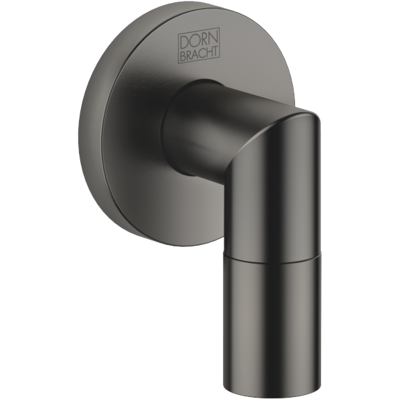 Coudes de raccordement mural Dornbracht - Platine foncé brossé - Sortie douche 3/8" - Raccordement 1/2" - Prévention du reflux - Publicité Coudes de raccordement mural Dornbracht - Platine foncé brossé - Sortie douche 3/8" - Raccordement 1/2" - Prévention du reflux - Publicité