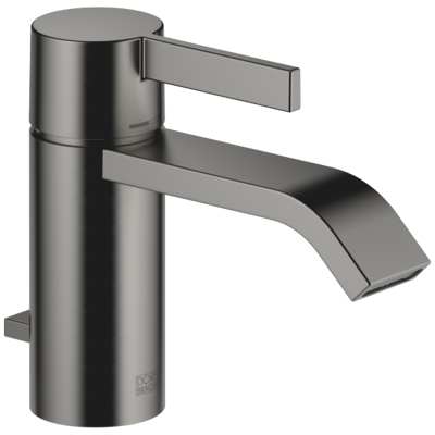 Robinet de lavabo IMO Dornbracht avec finition Platine foncé brossé - Avec trop-plein, projection 125mm - Publicité Robinet de lavabo IMO Dornbracht avec finition Platine foncé brossé - Avec trop-plein, projection 125mm - Publicité