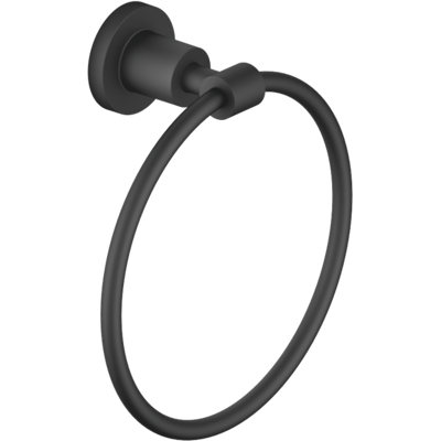 Anneau porte-serviettes Dornbracht Tara - Rond - Noir Mat - Publicité Anneau porte-serviettes Dornbracht Tara - Rond - Noir Mat - Publicité