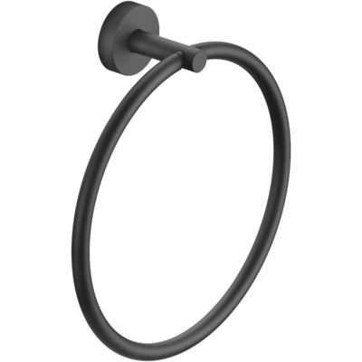 Dornbracht Anneau porte-serviettes - Rond, 185mm, Noir mat - Towel Ring - Publicité Dornbracht Anneau porte-serviettes - Rond, 185mm, Noir mat - Towel Ring - Publicité