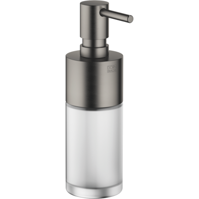 Dornbracht Distributeur - Bouteille en cristal, finition mate, Platine foncé - Distributeur - Publicité Dornbracht Distributeur - Bouteille en cristal, finition mate, Platine foncé - Distributeur - Publicité