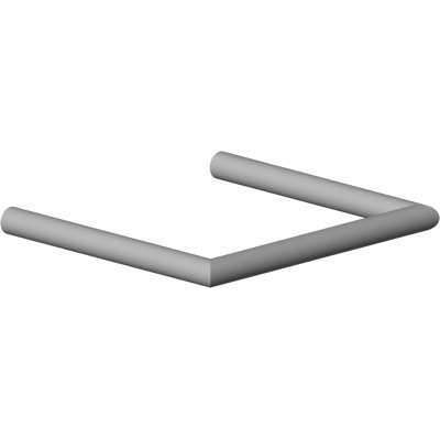 Support pour barre à serviettes en acier inoxydable Dornbracht - 137,5x150x13mm - Publicité Support pour barre à serviettes en acier inoxydable Dornbracht - 137,5x150x13mm - Publicité