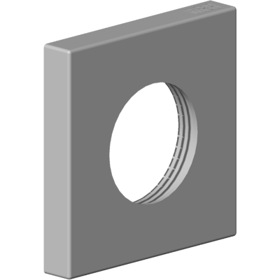 Rosace Dornbracht - Platine brossée - 55x55mm - Rosace - Publicité Rosace Dornbracht - Platine brossée - 55x55mm - Rosace - Publicité