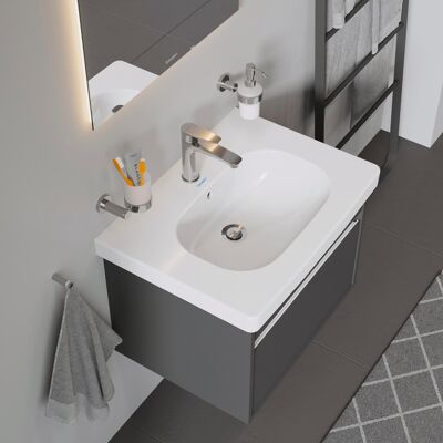 Lavabo Duravit D-CODE - 650x480mm Blanc, 1 Trou, Surpasseau - Publicité Lavabo Duravit D-CODE - 650x480mm Blanc, 1 Trou, Surpasseau - Publicité