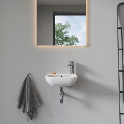 Lavabo Duravit D-Code - Blanc, 1 vasque, Montage mural, 36x27cm - Publicité Lavabo Duravit D-Code - Blanc, 1 vasque, Montage mural, 36x27cm - Publicité