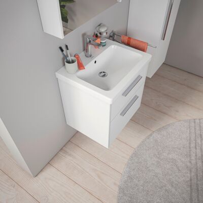 Lavabo Duravit D-Code - 650x480mm Blanc Brillant - Publicité Lavabo Duravit D-Code - 650x480mm Blanc Brillant - Publicité