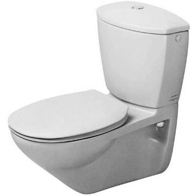 Toilette suspendu Duravit Duraplus avec technologie Cascade - Publicité Toilette suspendu Duravit Duraplus avec technologie Cascade - Publicité