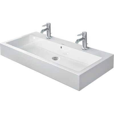 Lavabo Duravit Vero 1000mm Blanc - Rectangulaire, Avec trop-plein, Montage mural - Publicité Lavabo Duravit Vero 1000mm Blanc - Rectangulaire, Avec trop-plein, Montage mural - Publicité