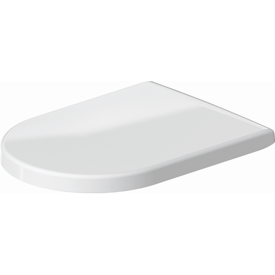 Siège de WC Duravit Starck 3 Blanc - Charnières en Acier Inoxydable - Publicité Siège de WC Duravit Starck 3 Blanc - Charnières en Acier Inoxydable - Publicité