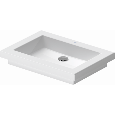 Lavabo rectangulaire 2e étage Duravit - Céramique, Blanc Brillant - Publicité Lavabo rectangulaire 2e étage Duravit - Céramique, Blanc Brillant - Publicité