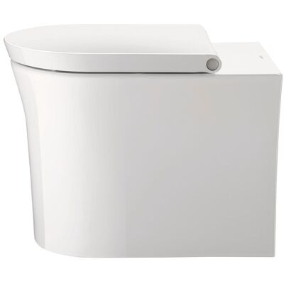 Toilette Tulipe Blanche - Sans bord, 4,5L, Blanc, Murale - Publicité Toilette Tulipe Blanche - Sans bord, 4,5L, Blanc, Murale - Publicité