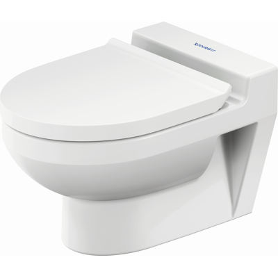 Duravit WC suspendu sans rebord - Toilette - Publicité Duravit WC suspendu sans rebord - Toilette - Publicité