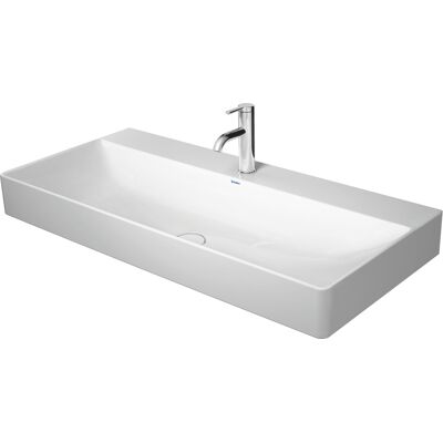 Lavabo mural DuraSquare Duravit - 1000mm Blanc - Publicité Lavabo mural DuraSquare Duravit - 1000mm Blanc - Publicité