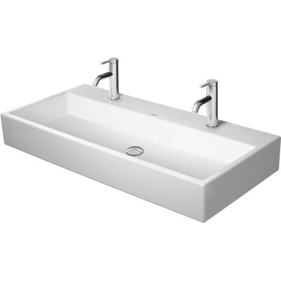 Lavabo Duravit Vero Air - 2 points d'eau - Blanc - Publicité Lavabo Duravit Vero Air - 2 points d'eau - Blanc - Publicité