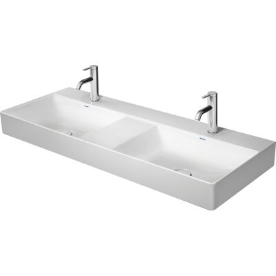 Duravit DuraSquare Double Lavabo - Montage murale - Publicité Duravit DuraSquare Double Lavabo - Montage murale - Publicité