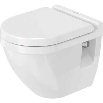 Toilette suspendue Duravit Starck 3 - HygieneGlaze - 4,5L - Blanc - Publicité Toilette suspendue Duravit Starck 3 - HygieneGlaze - 4,5L - Blanc - Publicité
