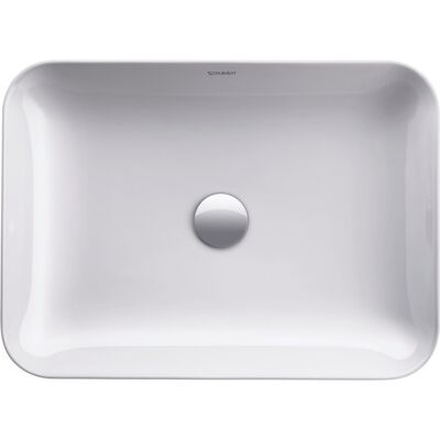 Lavabo sur plan Duravit Cape Cod - 55x40cm - Sans trou pour robinet - Publicité Lavabo sur plan Duravit Cape Cod - 55x40cm - Sans trou pour robinet - Publicité