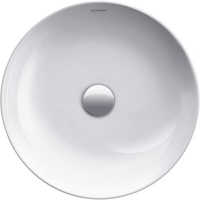 Lavabo Duravit Cape Cod - Diamètre 43cm, Sans Trou pour Robinet, Finition Satinée - Publicité Lavabo Duravit Cape Cod - Diamètre 43cm, Sans Trou pour Robinet, Finition Satinée - Publicité