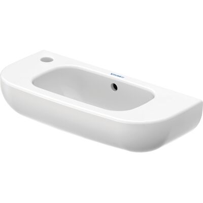 Lavabo D-Code Duravit - Avec trou de robinetterie à gauche - Blanc brillant - Publicité Lavabo D-Code Duravit - Avec trou de robinetterie à gauche - Blanc brillant - Publicité