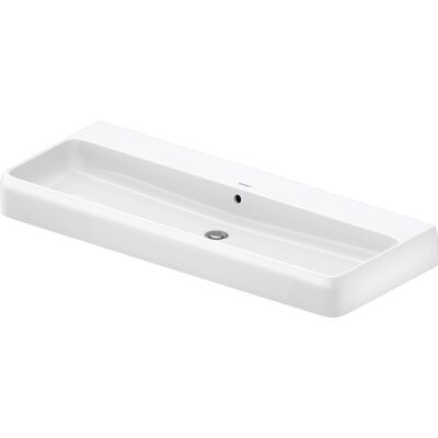 Lavabo mural Duravit Blanc - Rectangulaire, 1200mm, Sans trou pour robinet - Publicité Lavabo mural Duravit Blanc - Rectangulaire, 1200mm, Sans trou pour robinet - Publicité
