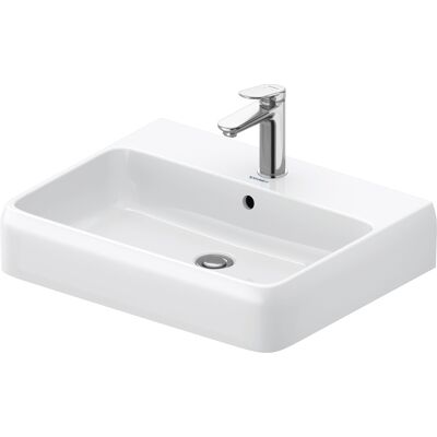 Lavabo Duravit Qatego - 1 Trou pour Robinet, 600x470mm, Blanc Brillant - Publicité Lavabo Duravit Qatego - 1 Trou pour Robinet, 600x470mm, Blanc Brillant - Publicité