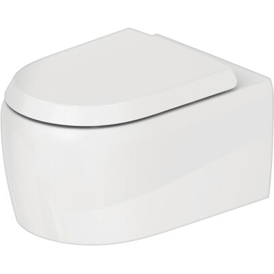WC suspendu sans rebord blanc Duravit - 4,5L, Design Porsche - Publicité WC suspendu sans rebord blanc Duravit - 4,5L, Design Porsche - Publicité