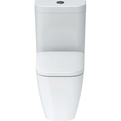 Duravit WC debout blanc oval - HygieneGlaze - 4,5L - Montage au sol - Publicité Duravit WC debout blanc oval - HygieneGlaze - 4,5L - Montage au sol - Publicité