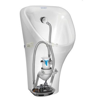 Urinoir électronique Duravit DuraStyle sans rebord, blanc brillant - Publicité Urinoir électronique Duravit DuraStyle sans rebord, blanc brillant - Publicité